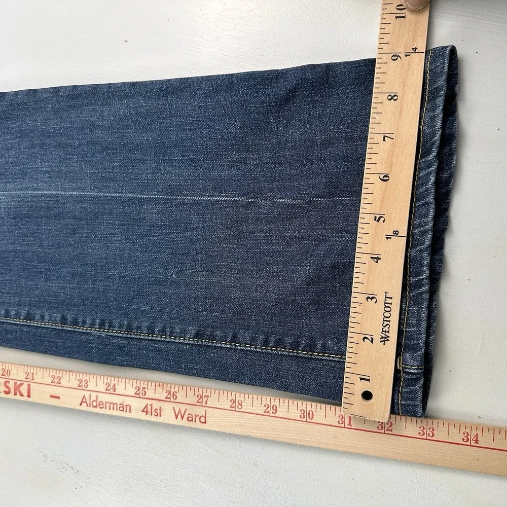 Y2K Vigoss The Jagger Boot Cut Jeans Medium‎ Blue Womne 32 X 33 Cotton Stretch